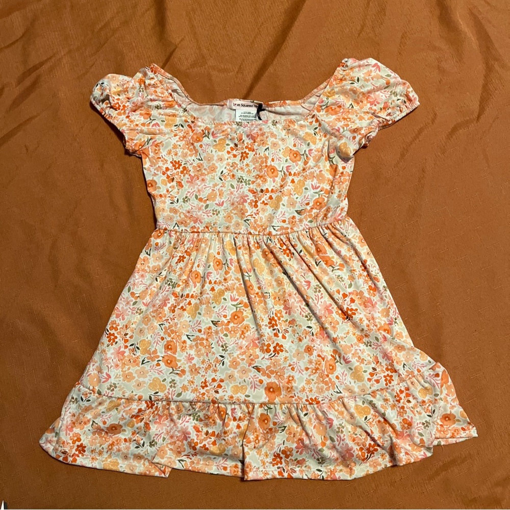 Love Squared Girls Dress Size 8 Polyspandex Blend Floral Print New